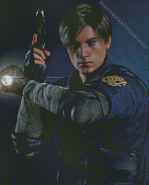 Leon Kennedy Diamond Painting Art