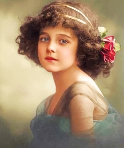 Little Girl Edwardian Era Diamond Painting Art