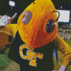 Mascot Of Georgia Tech Yellow Diamond Painting Art