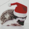 Christmas Hedgehog 5D Diamond Painting Art