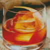 Old Fashioned Cocktail Glass Diamond Painting Art