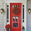 Red Christmas Door Diamond Painting Art