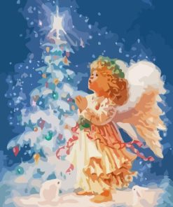Christmas Angel 5D Diamond Painting Art