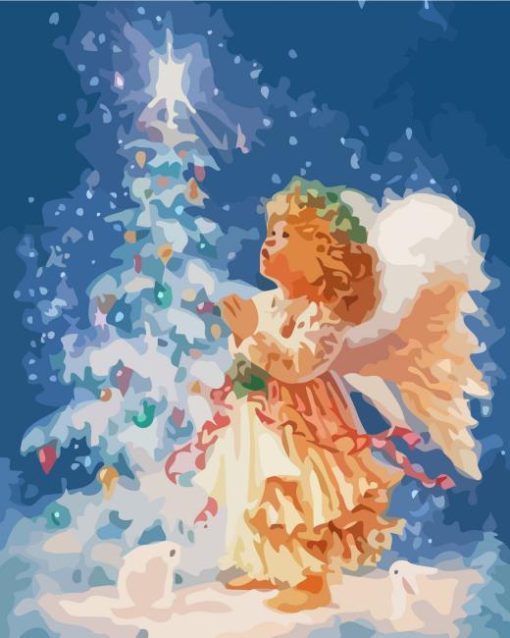 Christmas Angel 5D Diamond Painting Art