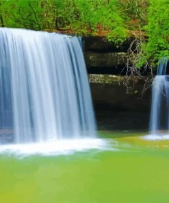 Caney Creek Alabama Waterfall Diamond Painting