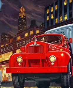 Classic Mack Truck Diamond Painting