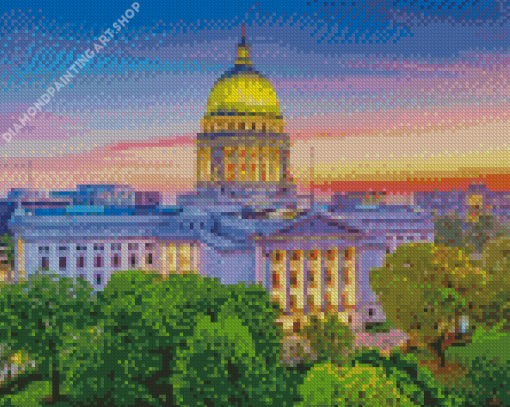 Madison Wisconsin State Capitol Diamond Painting