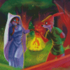 Robin Hood And Lady Marian Diamond Painting