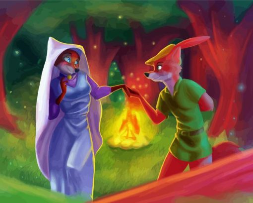 Robin Hood And Lady Marian Diamond Painting