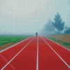 Running Path In Fog Diamond Painting