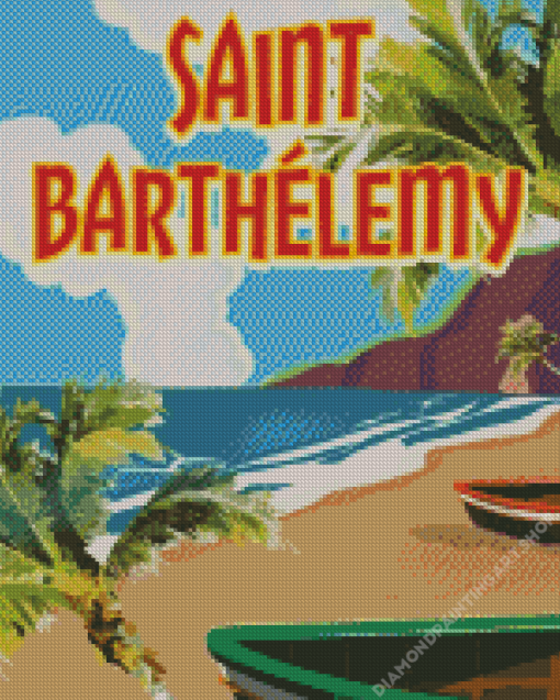 Saint Barthelemy Poster Art Diamond Painting