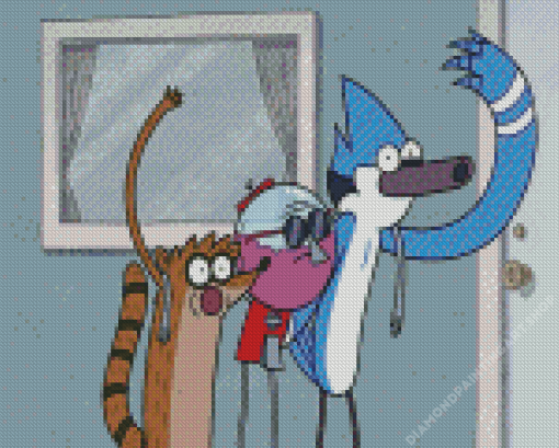 The Regular Show Characters Diamond Painting