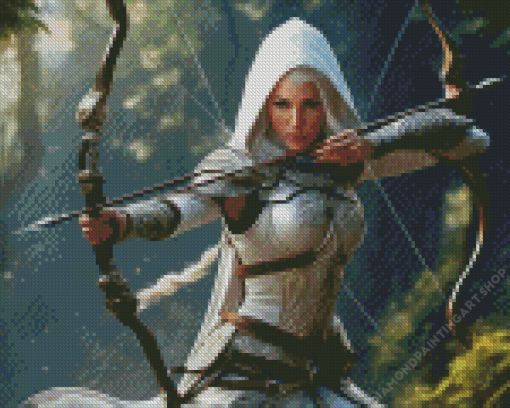 Hooded Archer Woman Diamond Painting
