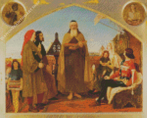 John Wycliffe reading by Ford Diamond Painting