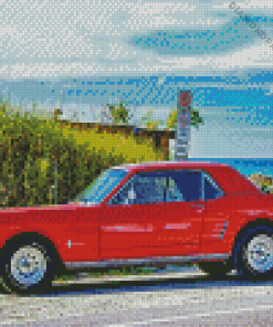 65 Mustang Car Diamond Painting