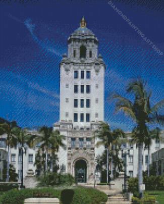Beverly Hills City Hall Diamond Painting