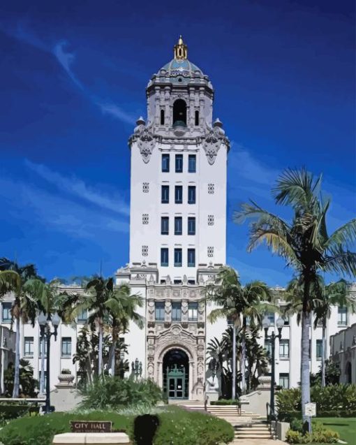 Beverly Hills City Hall Diamond Painting