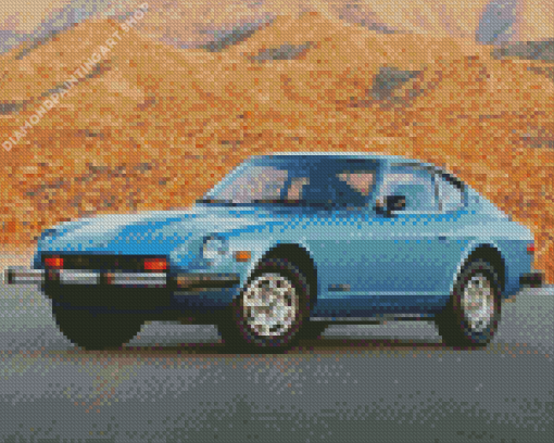 Blue Nissan 280 Diamond Painting