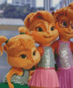 Chipettes Diamond Painting