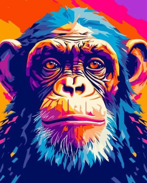 Colorful Monkey Diamond Painting