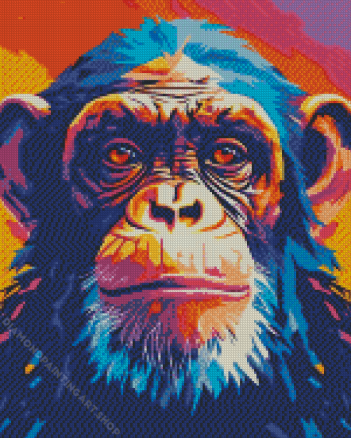 Colorful Monkey Diamond Painting