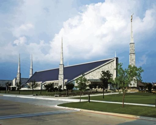 Dallas Temple Diamond Painting