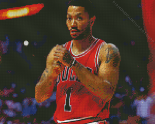 Derrick Rose Diamond Painting