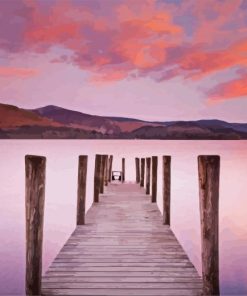 Derwent Water Sunset Diamond Painting