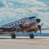 Douglas C 47 Skytrain Aeroplane Diamond Painting