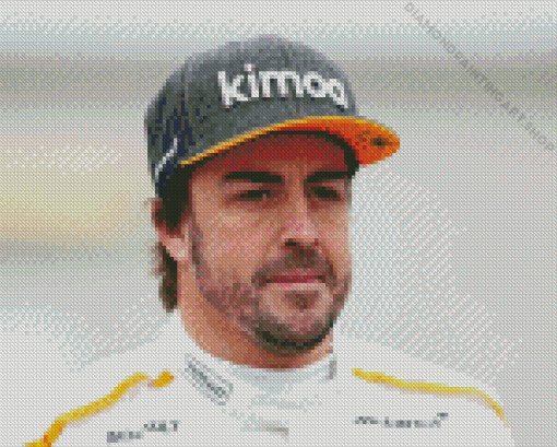 Fernando Alonso Diamond Painting