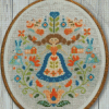 Folk Art Sampler Cross Stitch Diamond Painting