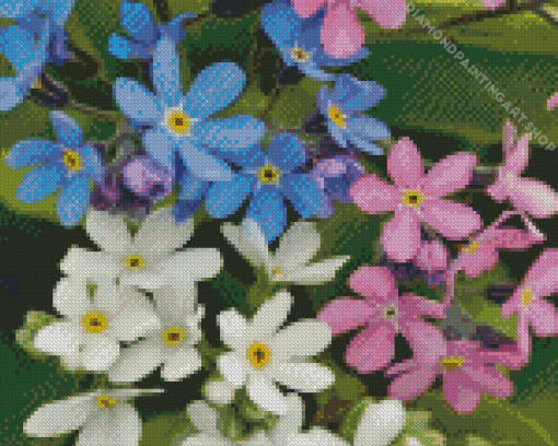 Forget Me Nots Diamond Painting