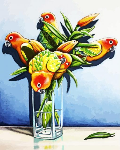 Golden Conure Diamond Painting