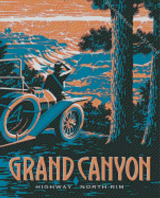 Grand Canyon North Rim Poster Diamond Painting