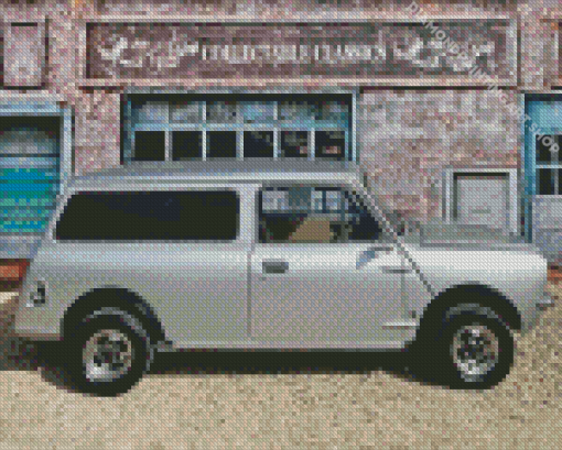 Grey Classic Leyland Mini Diamond Painting