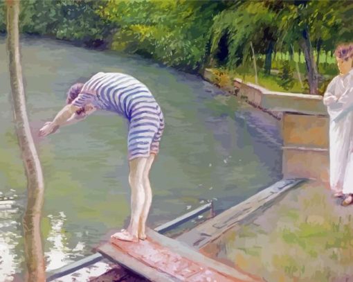 Gustave Caillebotte The Bather Diamond Painting