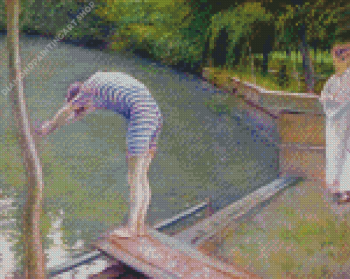 Gustave Caillebotte The Bather Diamond Painting