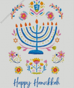 Happy Hanukkah Diamond Painting