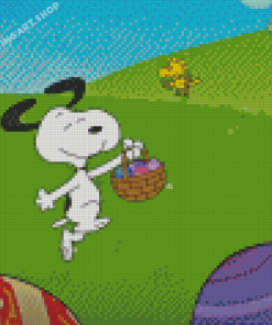 Its The Easter Beagle Charlie Brown Diamond Painting