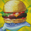 Krabby Patties Diamond Painting