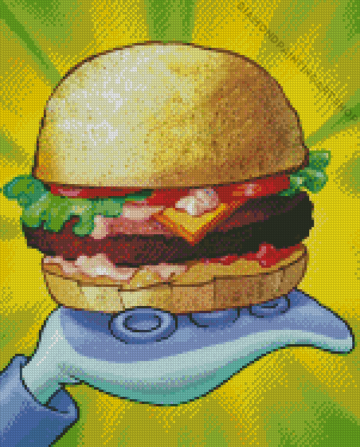 Krabby Patties Diamond Painting