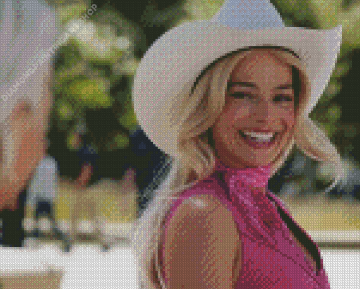 Margot Robbie As Barbie Diamond Painting