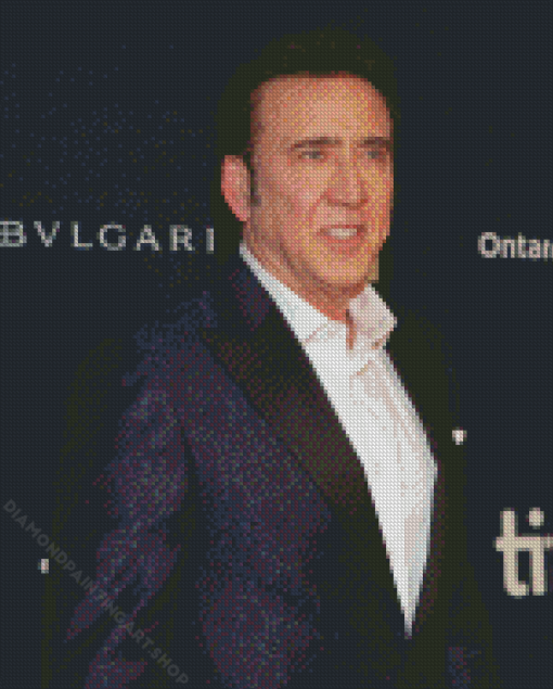 Nicolas Cage Diamond Painting