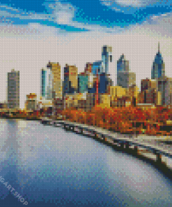Philadelphia Skyline Diamond Painting
