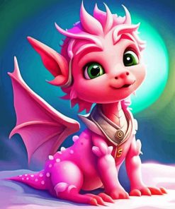 Pink Dragon Diamond Painting
