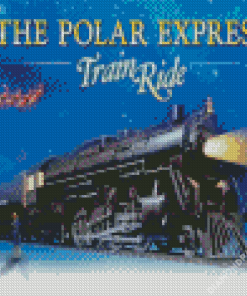 Polar Express Christmas Train Diamond Painting