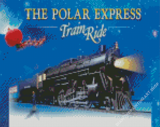 Polar Express Christmas Train Diamond Painting