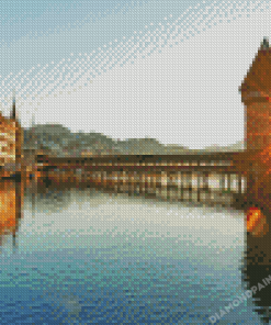 Spreuer Bridge Sunset Time Diamond Painting