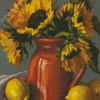 Sunflowers and Lemons Diamond Painting