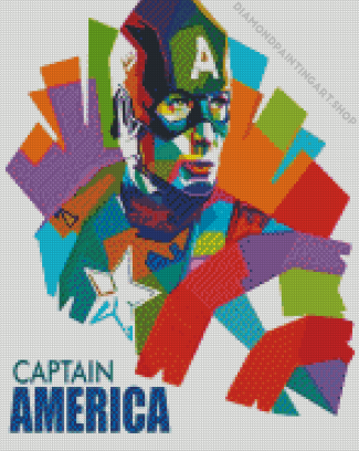 Superhero Captain America Diamond Painting